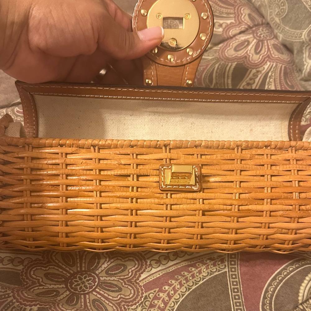 Michael Kors Tan Woven Clutch - Picture 6 of 7